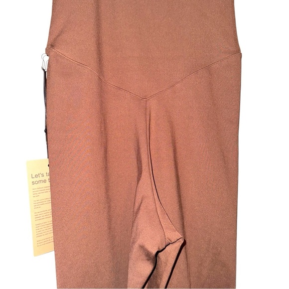 NWT GIRLFRIEND COLLECTIVE Brown Earth Cami Strappy Unitard Size XS - Picture 9 of 16